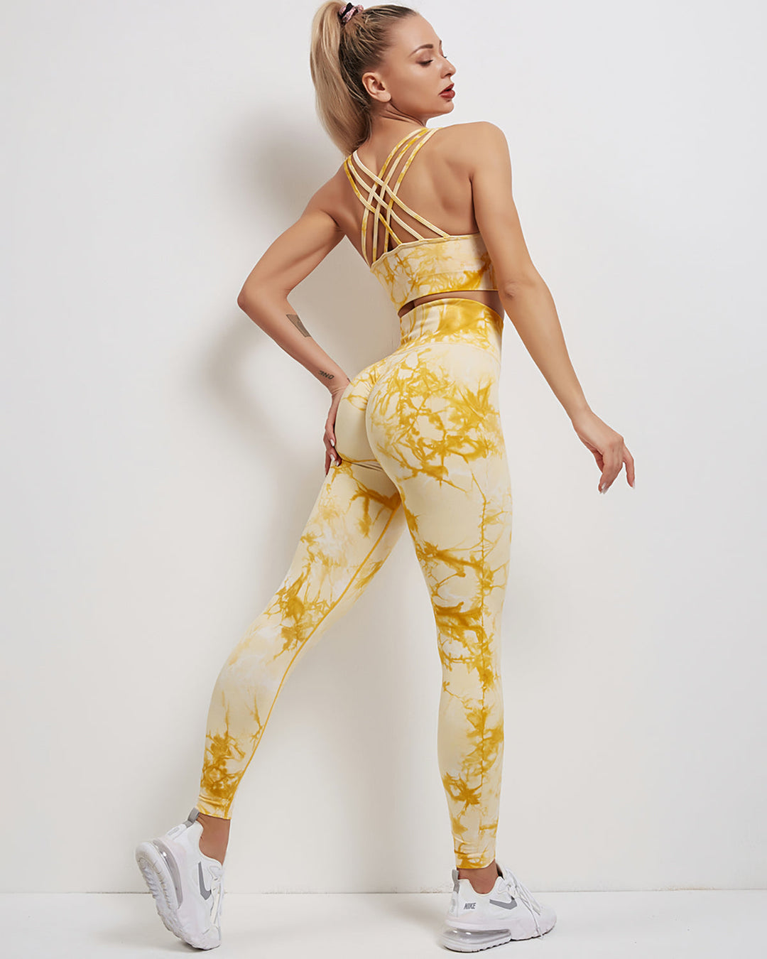 Fojo Dye Sports Bra - Yellow