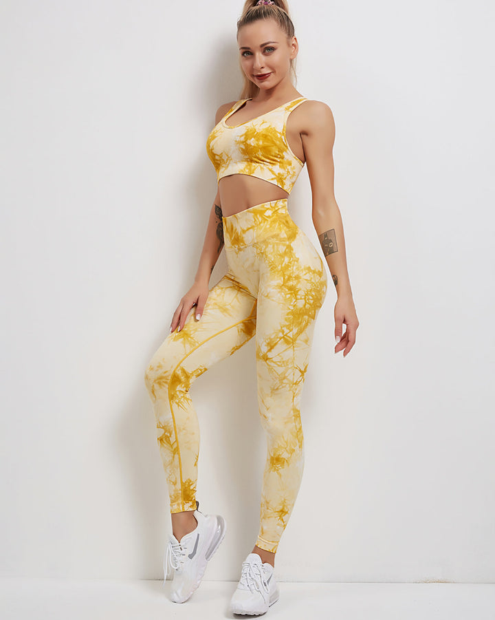Fojo Dye Sports Bra - Yellow