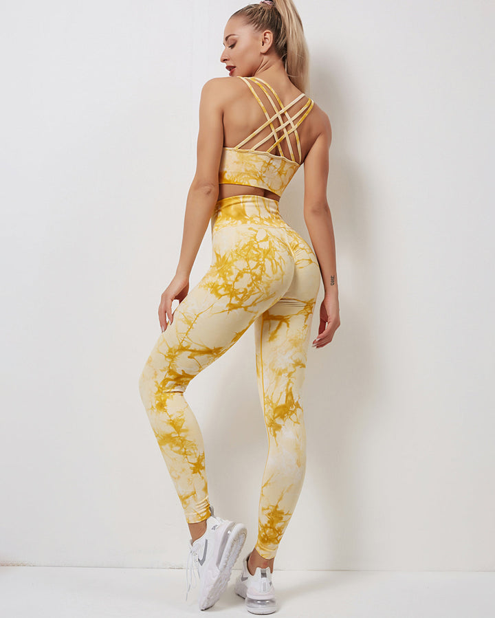 Fojo Dye Sports Bra - Yellow