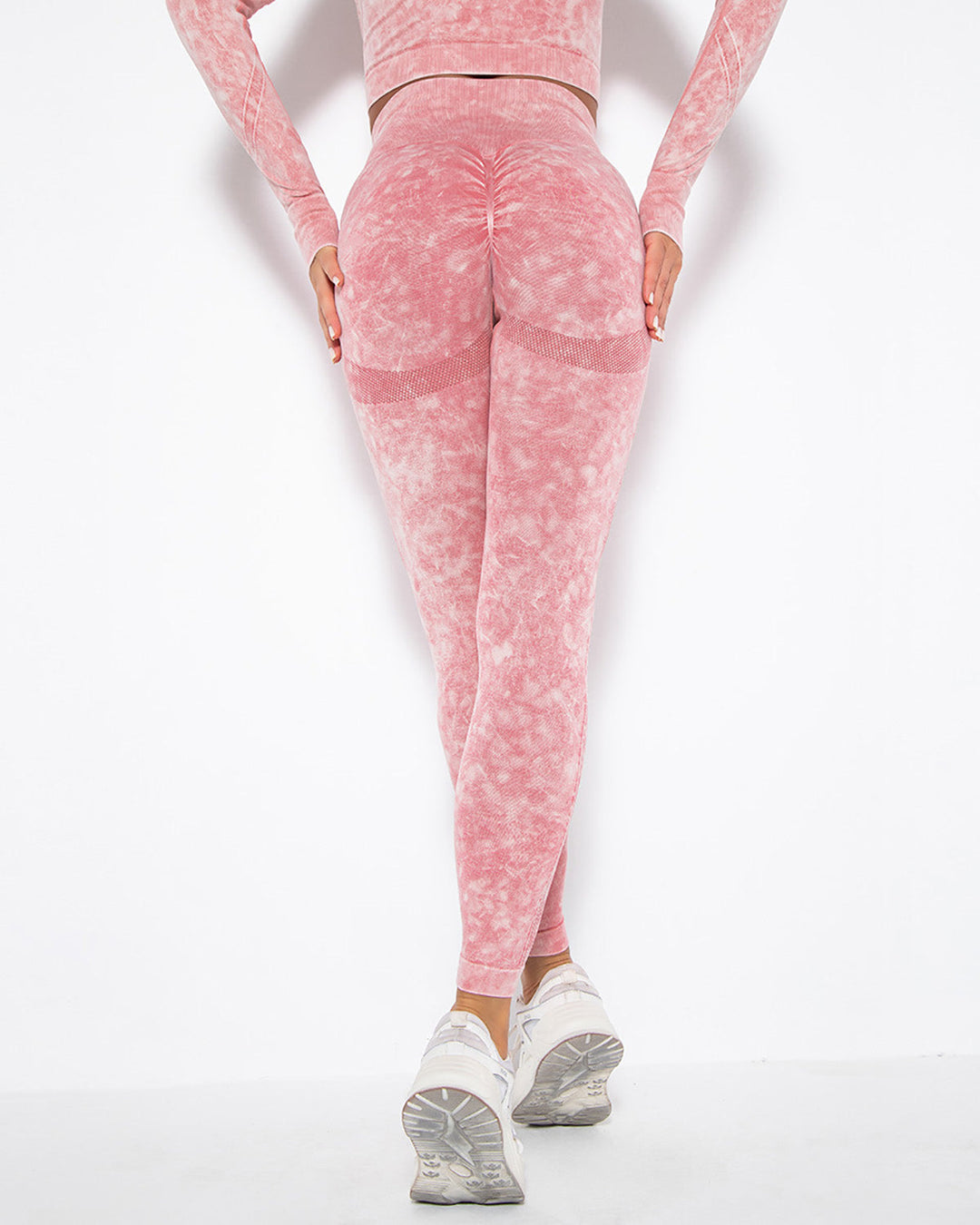 Idalyne Seamless Scrunch Leggings - Pink