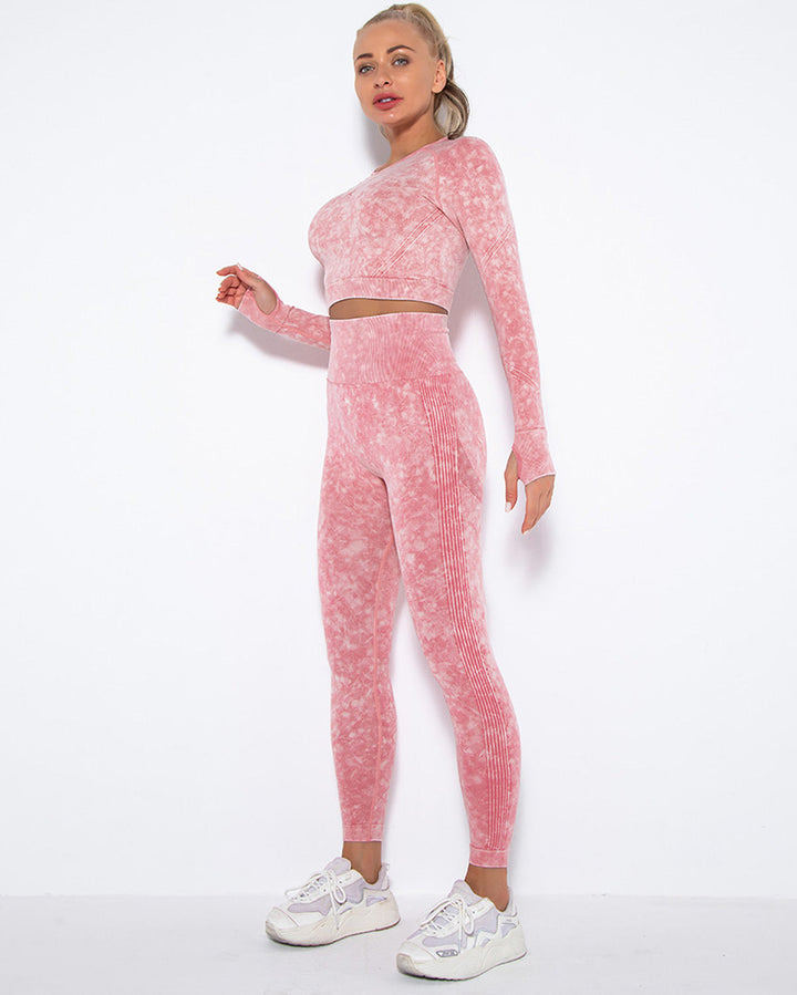 Idalyne Seamless Scrunch Leggings - Pink
