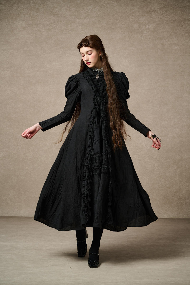 Elizabeth 15 | Victorian Linen Dress