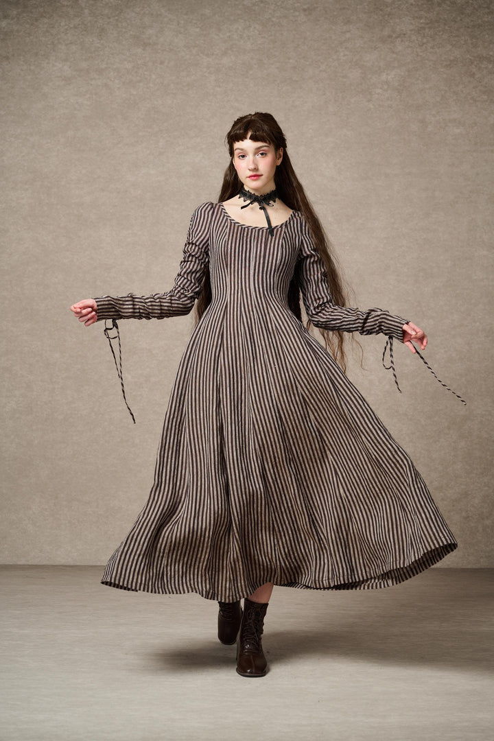Crystal 17 | Victorian maxi linen dress