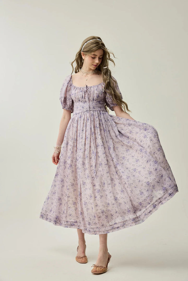 Alice 19 | Floral linen dress
