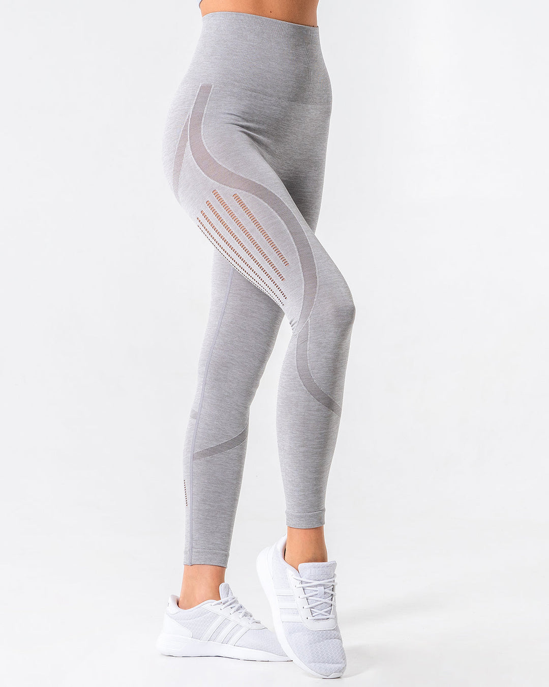 Nina Luxe Hollow Leggings - Grey